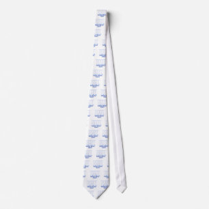 KMO-LOGO1 WHITE/BLUE STROPDAS