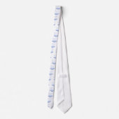 KMO-LOGO1 WHITE/BLUE STROPDAS (Achterkant)