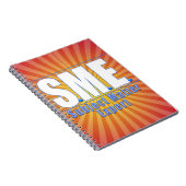 KMO-ONDERWERP DESKUNDIGENWITTE/BLAUW-LOGO NOTITIEBOEK (Rechterzijde)