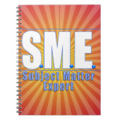 KMO-ONDERWERP DESKUNDIGENWITTE/BLAUW-LOGO NOTITIEBOEK (Voorkant)