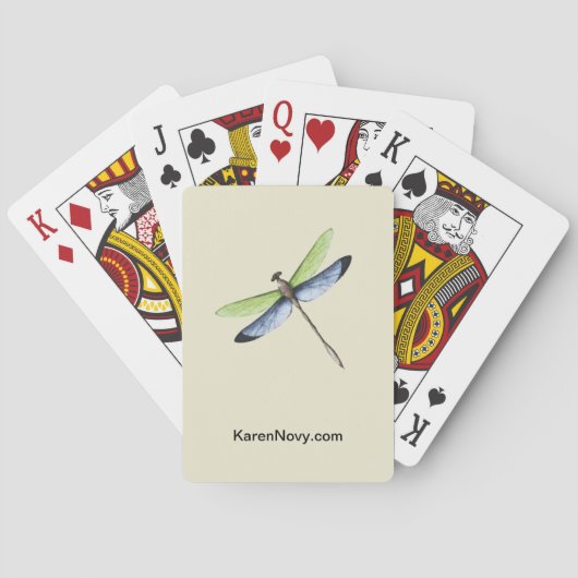 KN Dragonfly-speelkaarten Pokerkaarten (Achterkant)