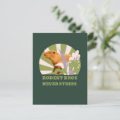 Knaagdier Broers Nooit Stress Capybara Briefkaart (Staand voorkant)