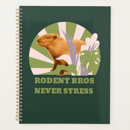 Knaagdier Broers Nooit Stress Capybara Planner (Voorkant)