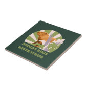 Knaagdier Broers Nooit Stress Capybara Tegeltje (Zijkant)