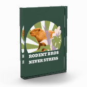 Knaagdier Broers Nooit Stress Grappige Capybara Fotoblokken (Links)