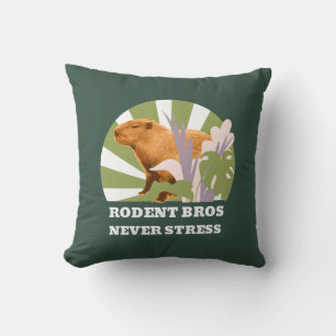 Knaagdier Broers Nooit Stress Grappige Capybara Kussen