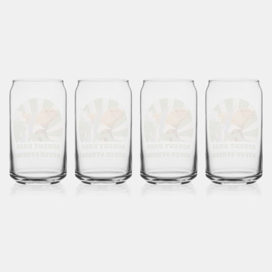 Knaagdier Bros nooit stress capibara Blikvorm Glas (Achterkant)