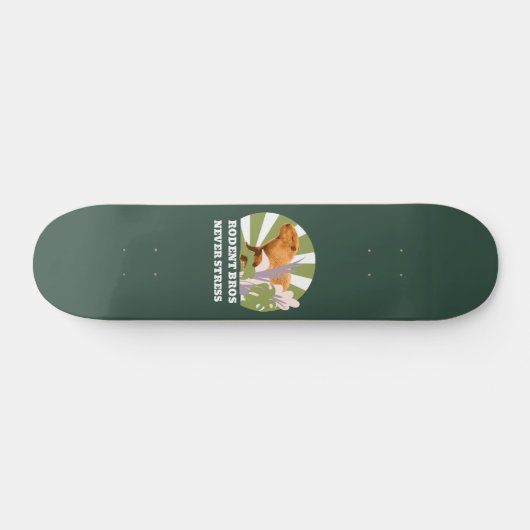 Knaagdier Bros nooit stress capibara Persoonlijk Skateboard (Horizontaal)