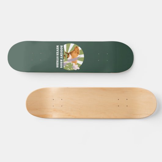 Knaagdier Bros nooit stress capibara Persoonlijk Skateboard (Horizontaal)