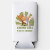 Knaagdier Bros nooit stress capibara Seltzer Blikjeskoeler (Voorkant)