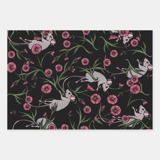 knaagdier flora inpakpapier vel (Voorkant 3)