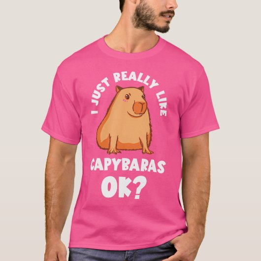 Knaagdier Ik hou echt van Capybara Lover Ca T-shirt (Voorkant)