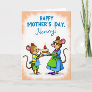 Knaagdier Moeder Dag Cadeaubon Kaart