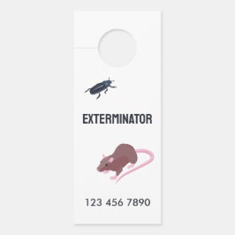 Knaagdier Pest Exterminator QR Deurhanger
