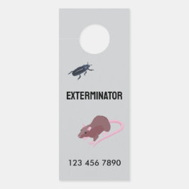 Knaagdier Pest Exterminator QR Deurhanger