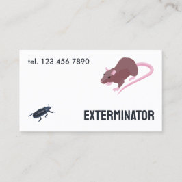 Knaagdier Pest Exterminator QR Visitekaartje