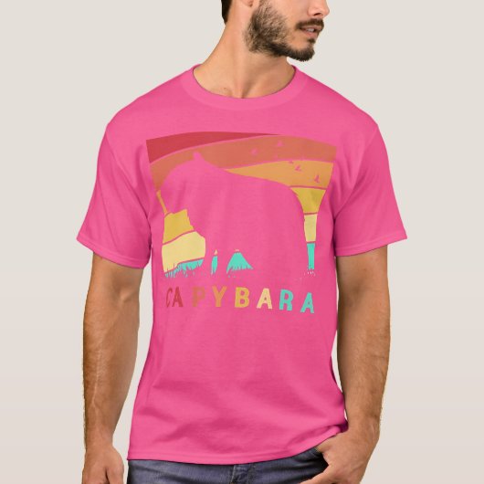 Knaagdier Silhouette Capybara T-shirt (Voorkant)