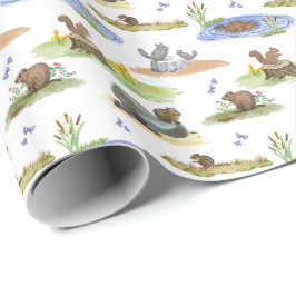 Knaagdier toilepapier (originele kleuren) cadeaupapier