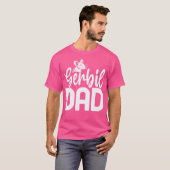 Knaagdier Vaderdag Papa Gerbil Dad Maus Pet Lover T-shirt (Voorkant volledig)