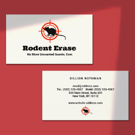 Knaagdierbestrijding rattenverdelger visitekaartje