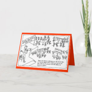 Knaagdieren Auditioning voor het spel van Kerstmis Feestdagen Kaart