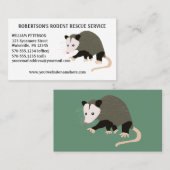 Knaagdierverwijdering Possum illustratie Visitekaartje (Voorkant / Achterkant)