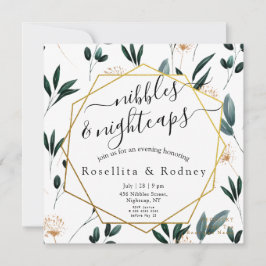 Knabbelen & Nightcaps 🌙🥂 Verlovingsfeest Kaart