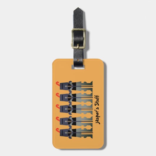 Knachten Bagagelabel (Voorkant verticaal)