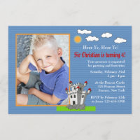 Knachten Castle Birthday Party Invitation