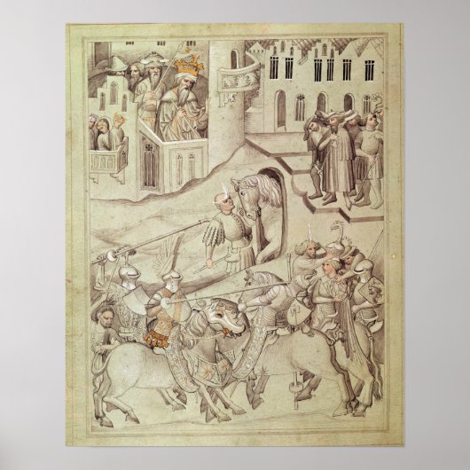 Knachten die mogelijk in het Hippodrome zweven Poster (Voorkant)