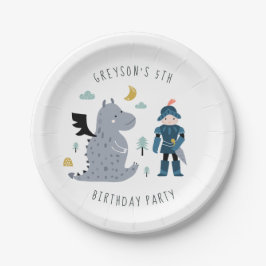 Knachten & Dragons Birthday Party Papieren Bordje