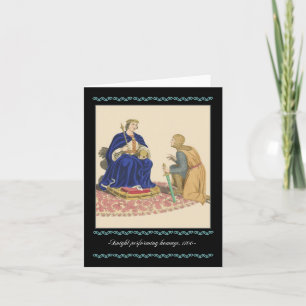 Knachten en Armor Medieval Note Card, 1100 km/u Kaart