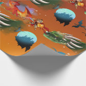 Knachten en Dragons Cadeaupapier (Hoek)