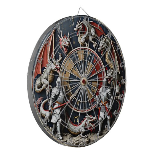 Knachten en Dragons Dartbord (Voorkant Links)