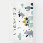 Knachten en Dragons | Fairytale Birthday Welcome Spandoek (Verticaal)