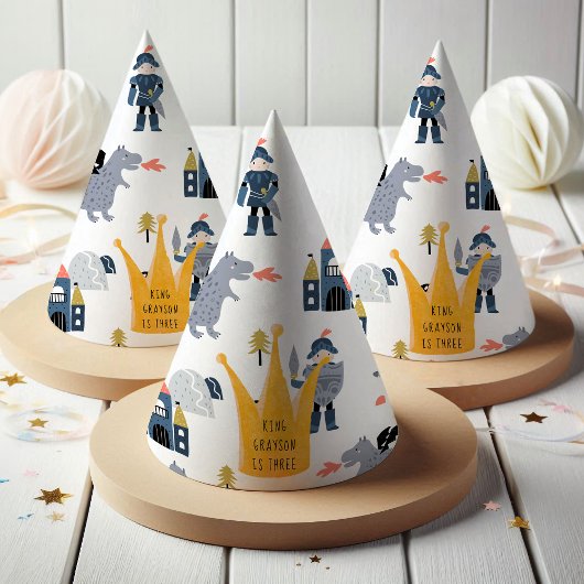 Knachten en Dragons | Fairytale Koning Kroon Feesthoedjes