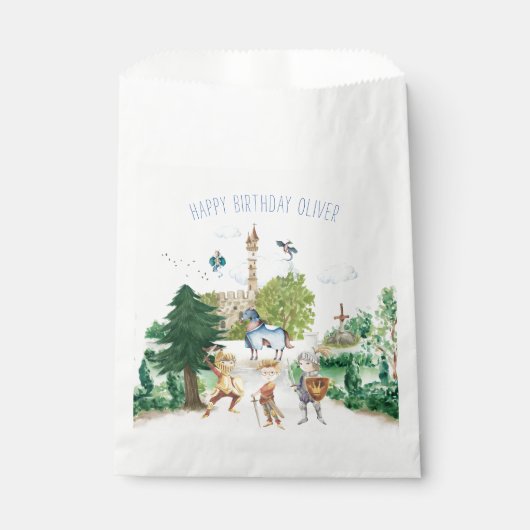 Knachten en Dragons | Koninklijke Medieval Birthda Bedankzakje (Voorkant)