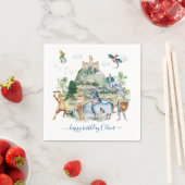 Knachten en Dragons | Koninklijke Medieval Birthda Servet (Insitu)