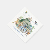 Knachten en Dragons | Koninklijke Medieval Birthda Servet (Hoek)