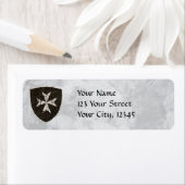 Knachten Hospitaller Cross, verstoord Etiket (Insitu)