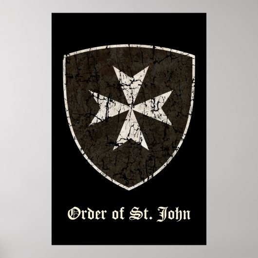 Knachten Hospitaller Cross, verstoord Poster (Voorkant)