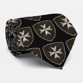 Knachten Hospitaller Cross, verstoord Stropdas (Opgerold)