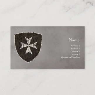 Knachten Hospitaller Cross, verstoord Visitekaartje