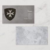 Knachten Hospitaller Cross, verstoord Visitekaartje (Voorkant / Achterkant)