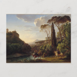 Knachten in het Italiaanse landschap Ephemera kun Briefkaart