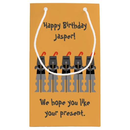 Knachten Klein Cadeauzakje (Achterkant)