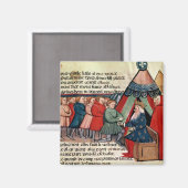 Knachten pleiten voor loyaliteit magneet (Voorkant / Achterkant)