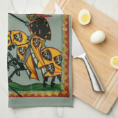 Knachten spelen, meisjes kijken theedoek (Quarter Fold)