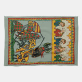 Knachten spelen, meisjes kijken theedoek (Horizontaal)