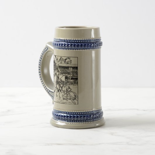 Knachten Stein Bierpul (Voorkant links)